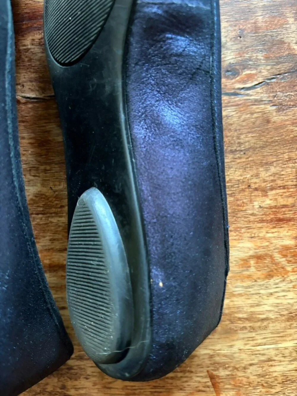 Vintage NINE WEST Leather Ballet Flats with Baubles c 2007